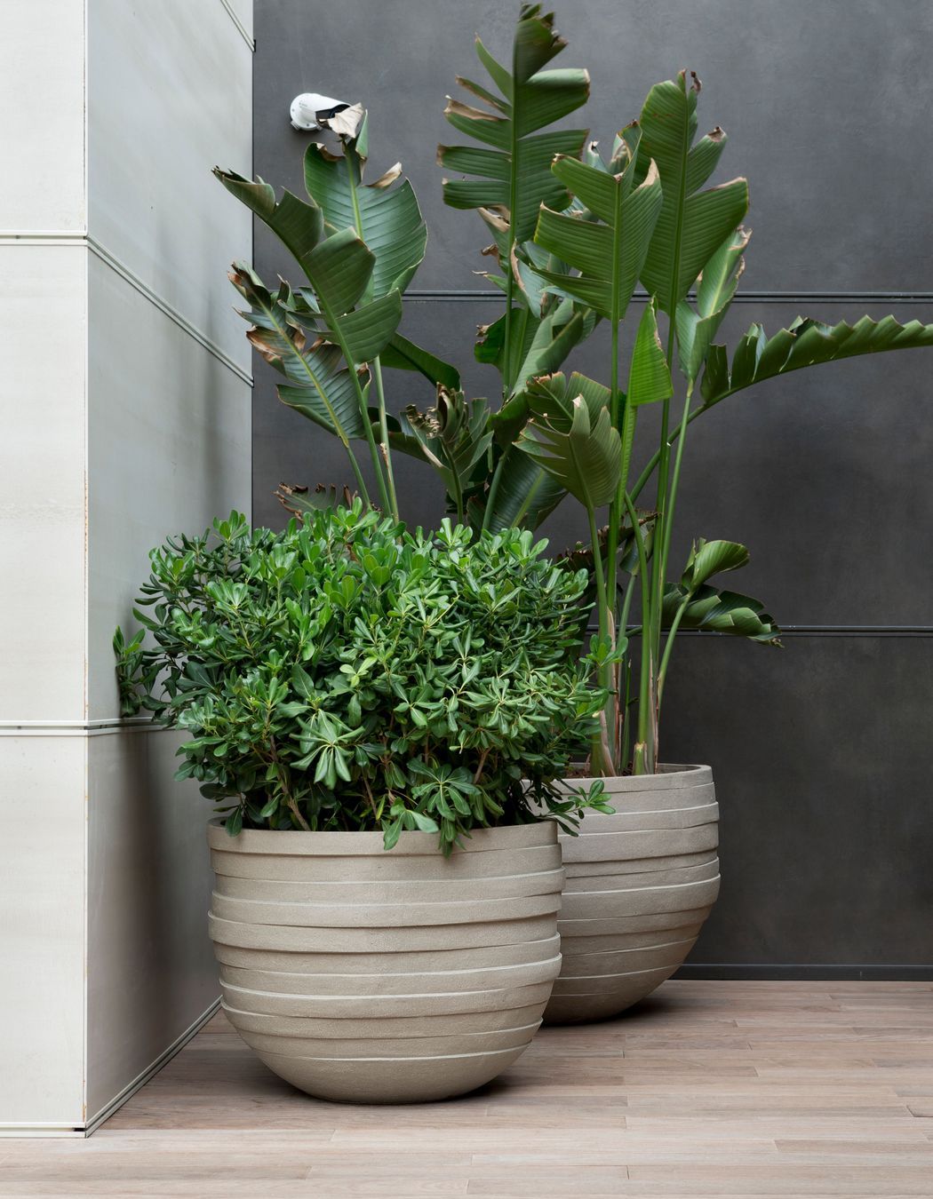 Textural Atelier Vierkrant planters available at Cosh Living.