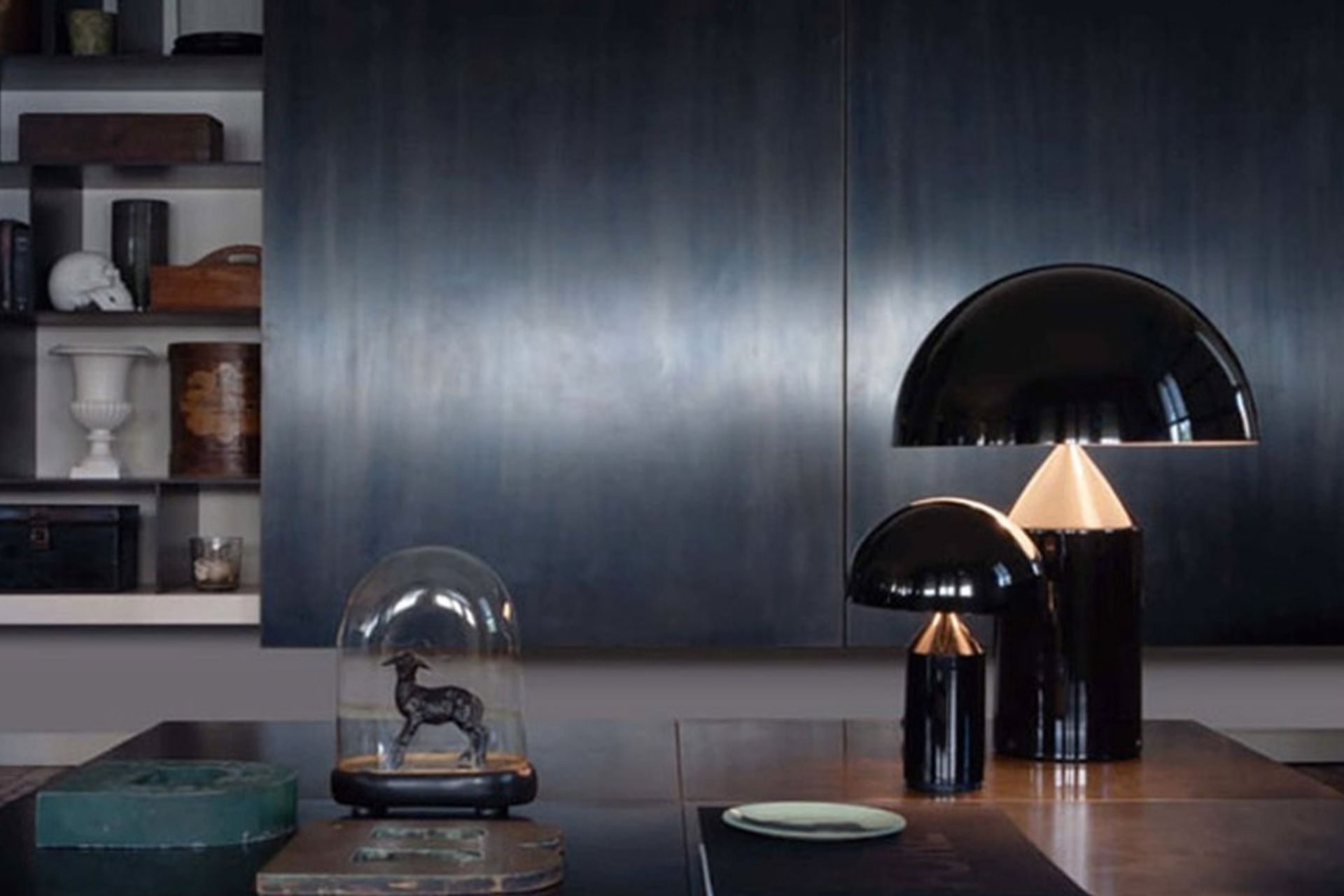 The Atollo Table Lamps by Oluce provide a stylish accent to complete your lighting plan.