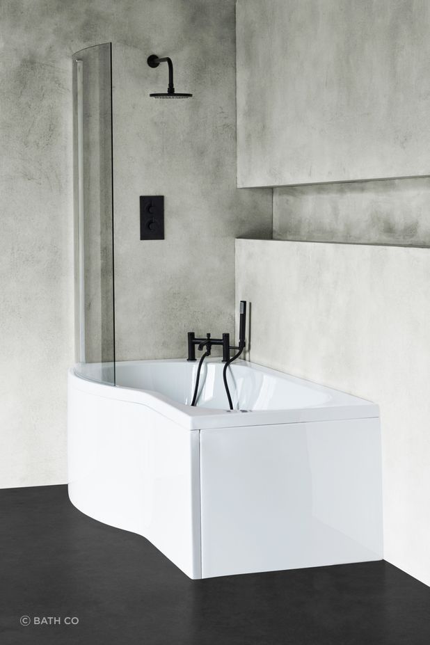 The B Shower Acrylic Bath (Right or Left)
By Bath Co gives you the best of both worlds.
