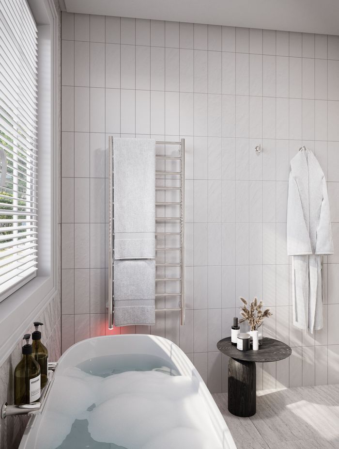 NATURAL 12 Bar 500mm Straight Heated Towel Rail with PTSelect Switch
by Bathroom Butler