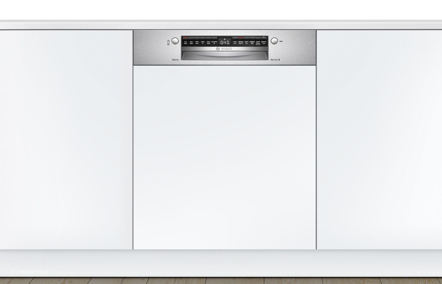 A dishwasher is an undeniable essential, especially one as stylish as the Bosch Semi-Integrated Dishwasher from UnserHaus.