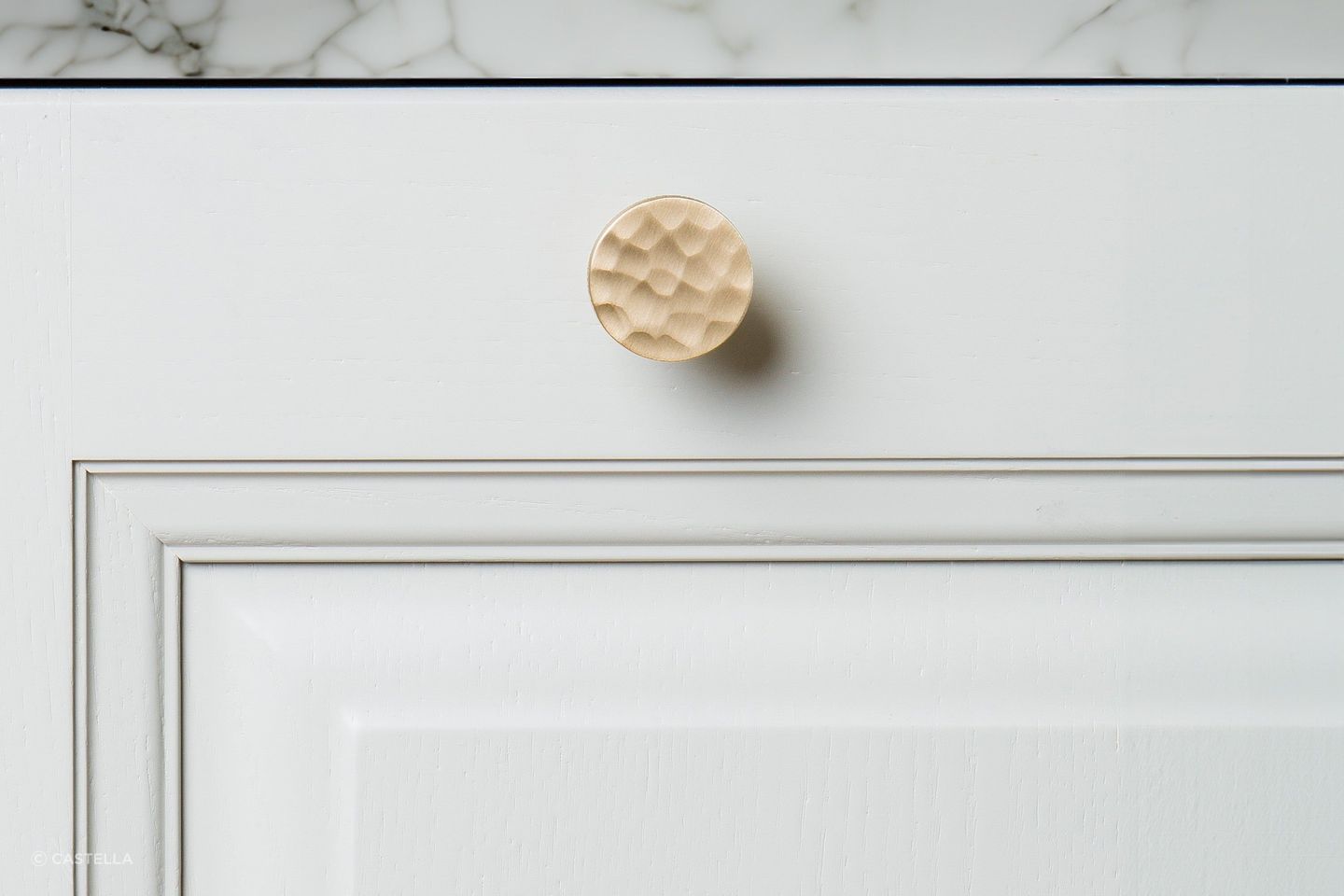 Tarn Cabinet Knob in Satin Brass