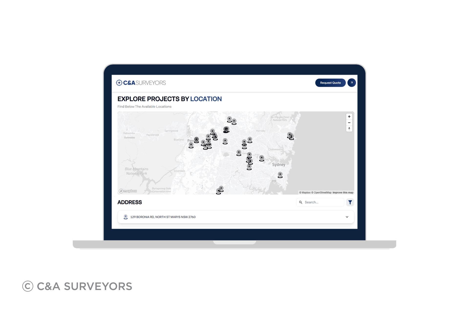C&A Connect allows you to manage multiple projects at once, and track when your surveyor is on their way.