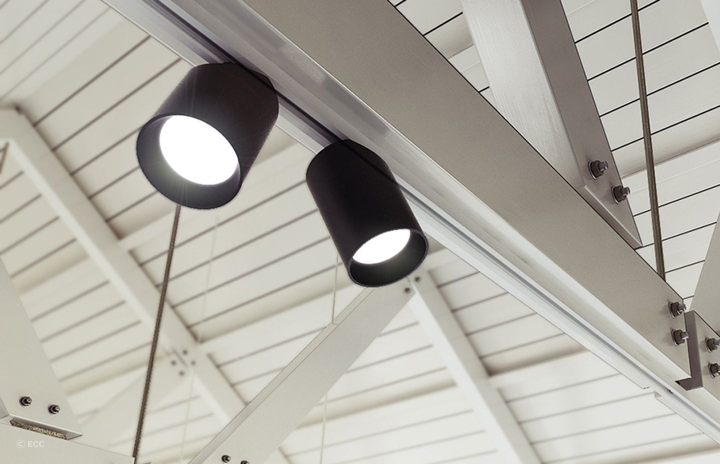 Offering versatility and style — Curve Track Lighting by Brightgreen.
