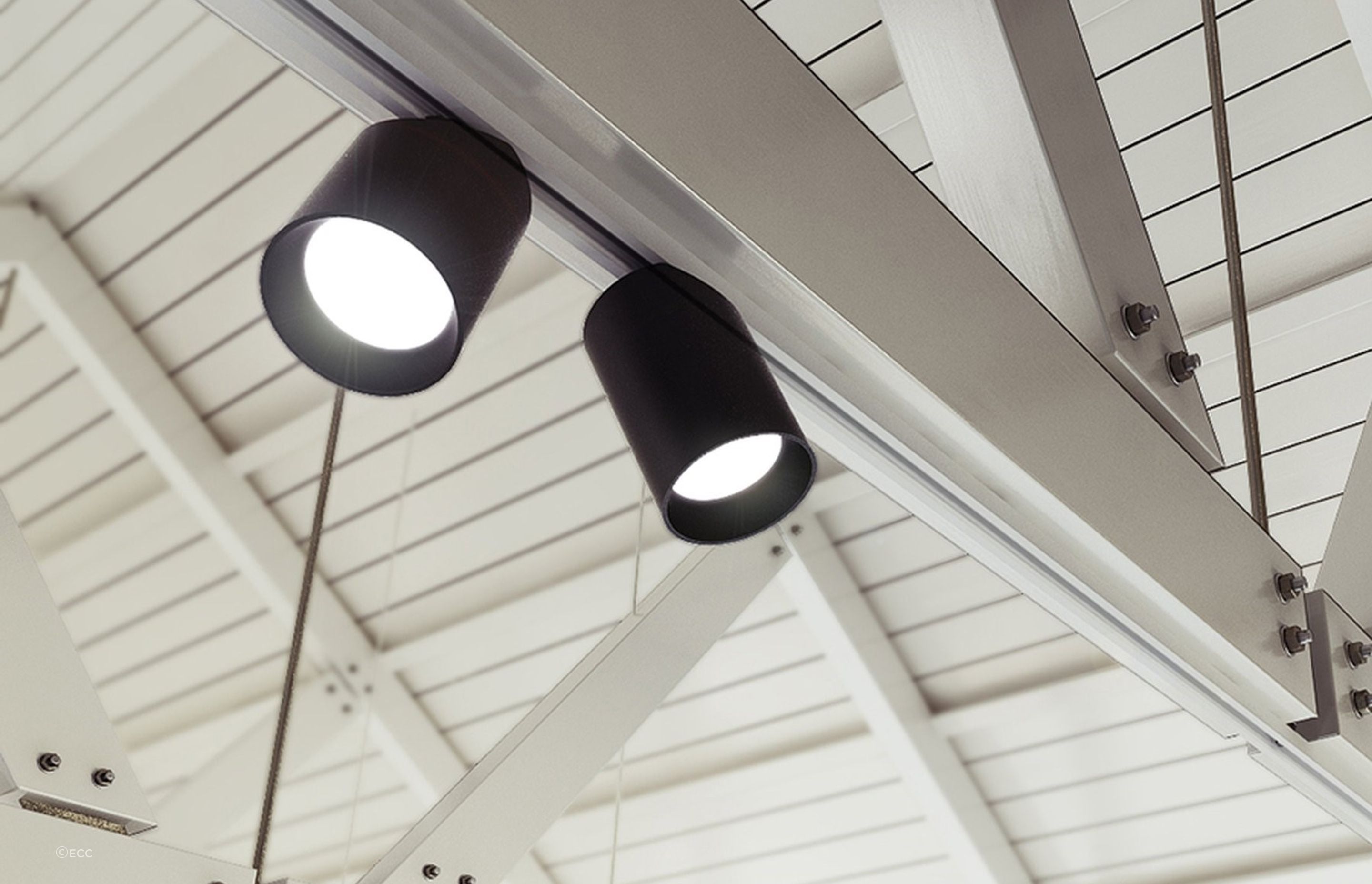 Offering versatility and style — Curve Track Lighting by Brightgreen.