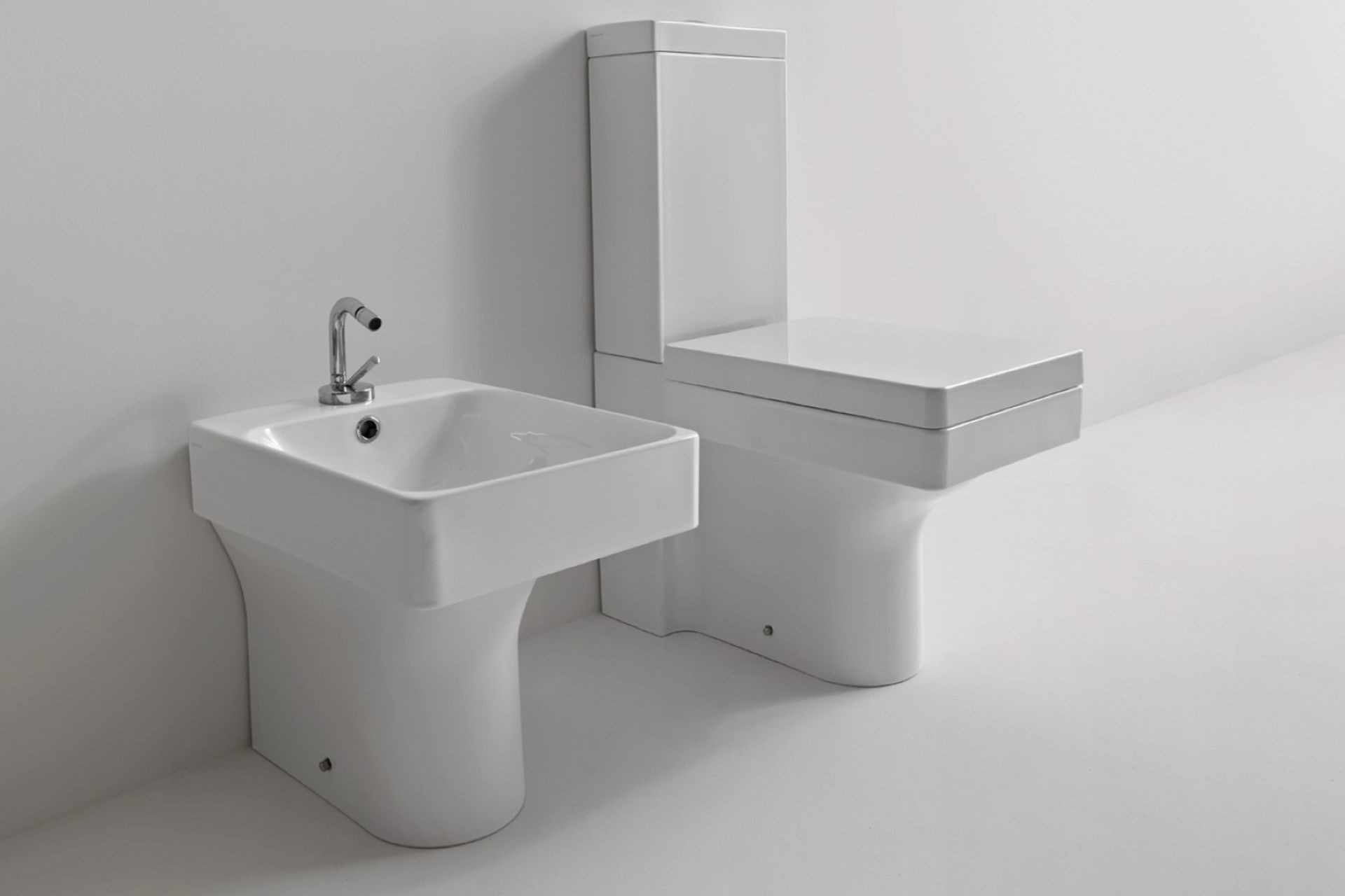 A unique choice with the Cento Rectangular Close Coupled Toilet by Kerasan.