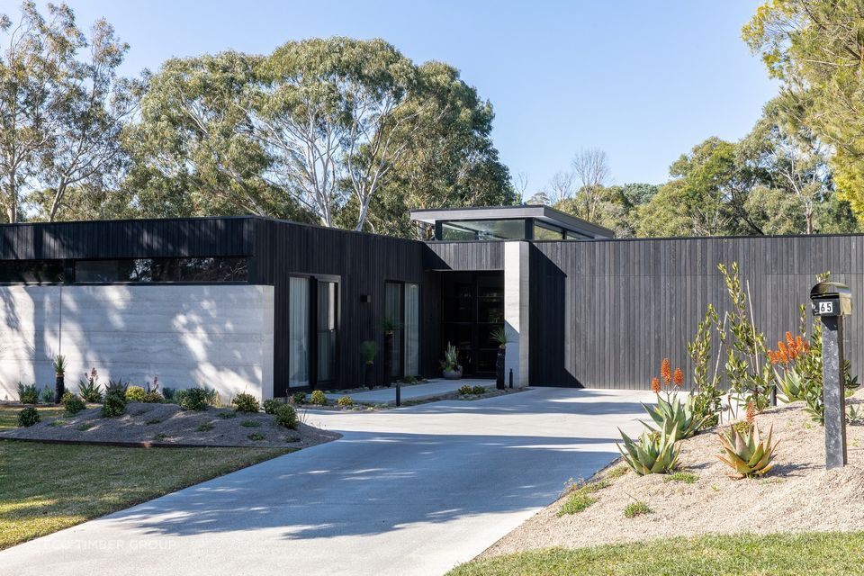 Bold and timeless, Shou-Sugi-Ban, also known as Charred Timber Cladding from Eco Timber Group.