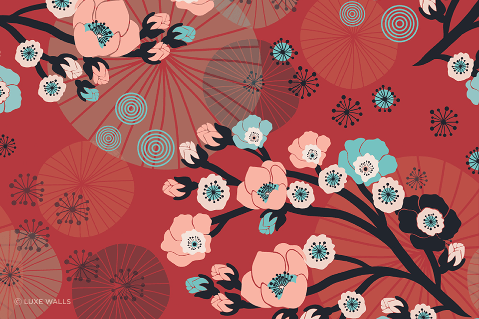  Living room wallpaper can inspire a room's interior design.