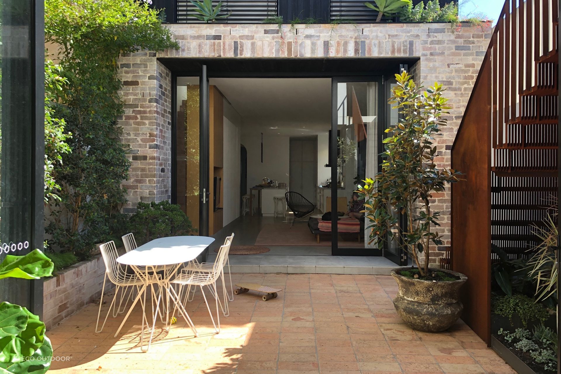 Terracotta tiles like the Eco Outdoor Cotto Terracotta Flooring infuses a space with warmth and charm.