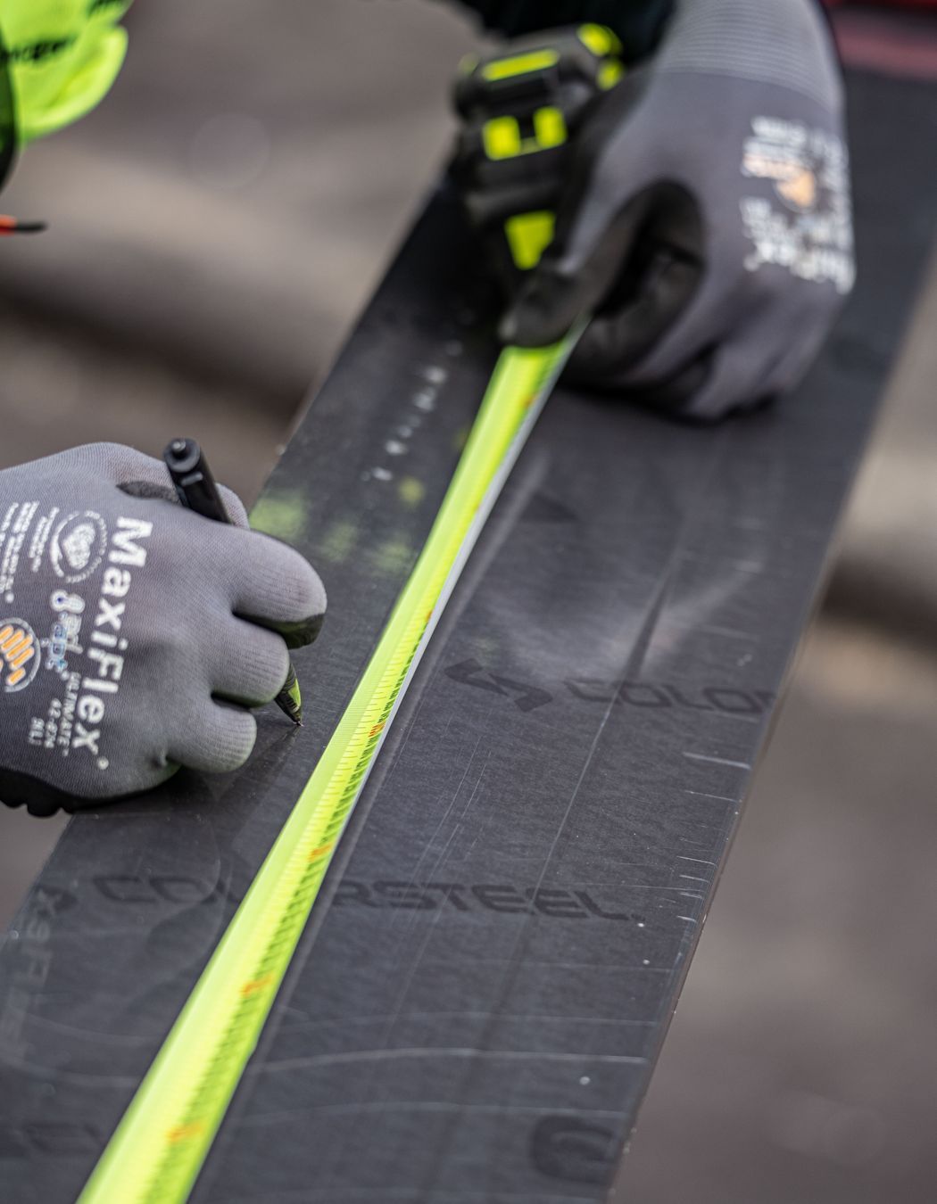 Genuine COLORSTEEL can be identified by the branding on the underside of the steel, and by branded protective film.