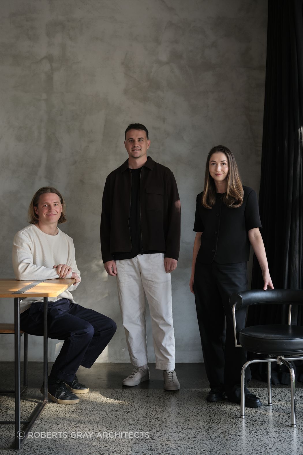 Roberts Gray's Jimmy Gray, Nick Roberts and Elspeth Gray.