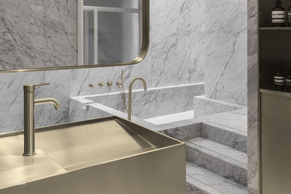 Piccola Tall Basin Mixer Tap with 130mm Spout - Tiger Bronze
by Meir