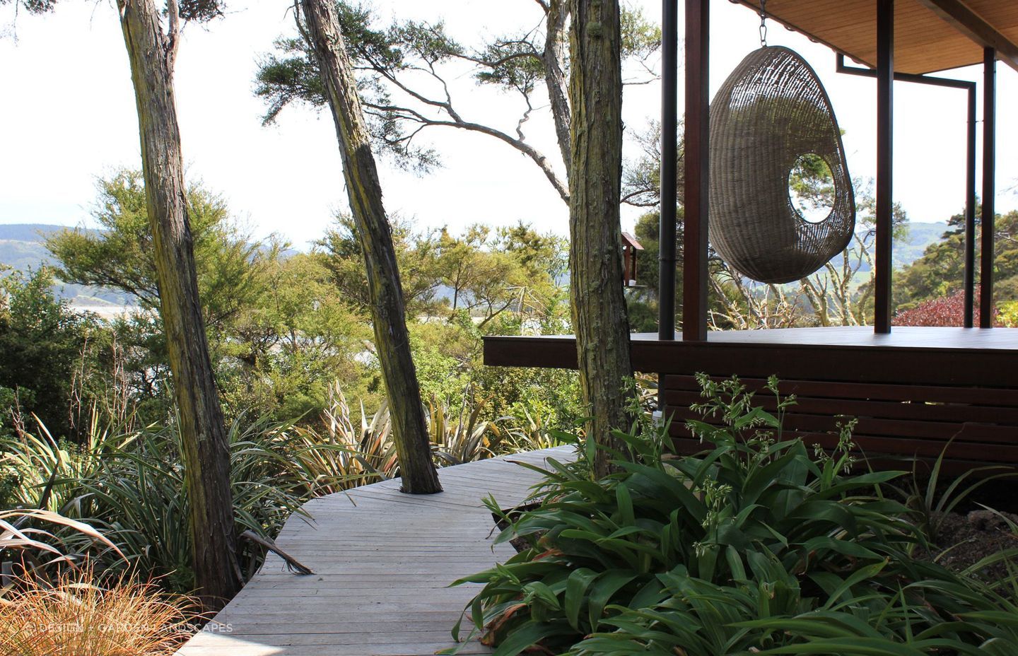 Native plants naturally give a garden that quintessential Kiwi look, beautifully done in this award-winning garden in Dunedin with rengarenga, harakeke and more.