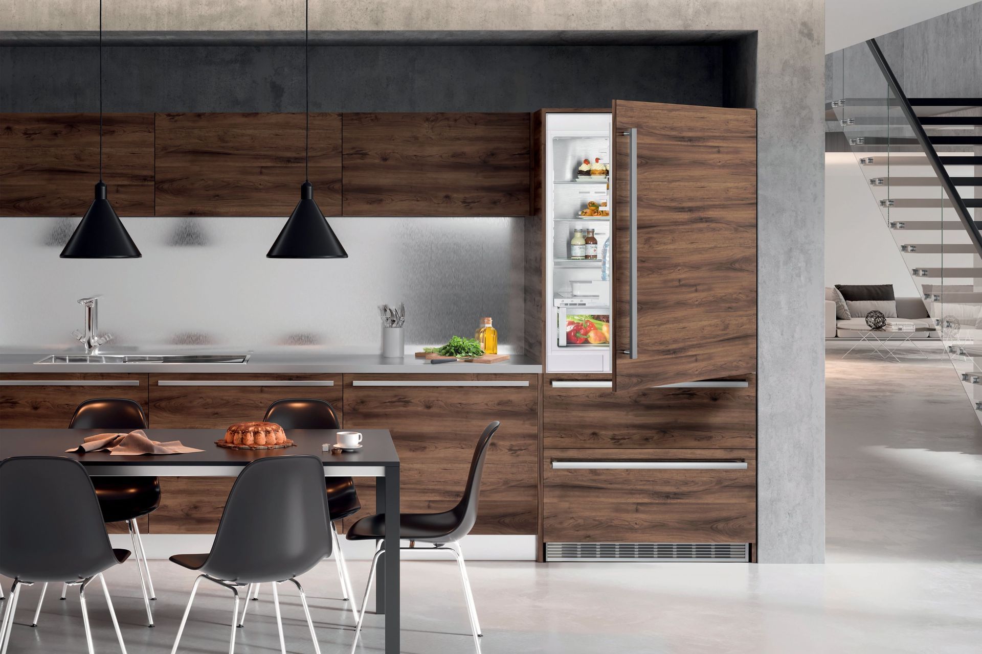 The stylish ECBN 6156 Integrated Bottom Mount Fridge from Liebherr allows you to achieve a sleek and seamless look.