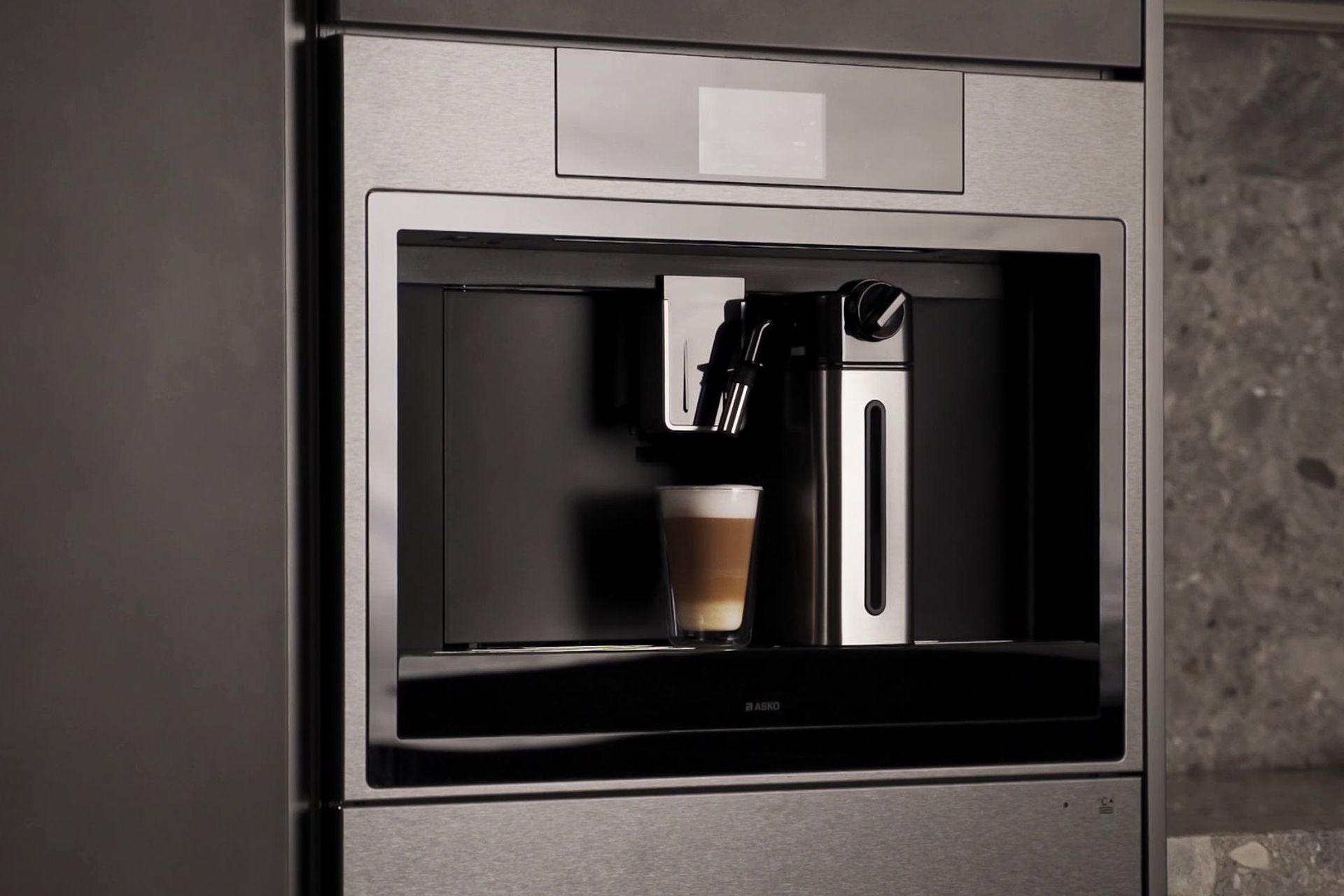 The Elements 45cm Coffee Machine is a modern, built-in solution that produces the perfect brew every time.