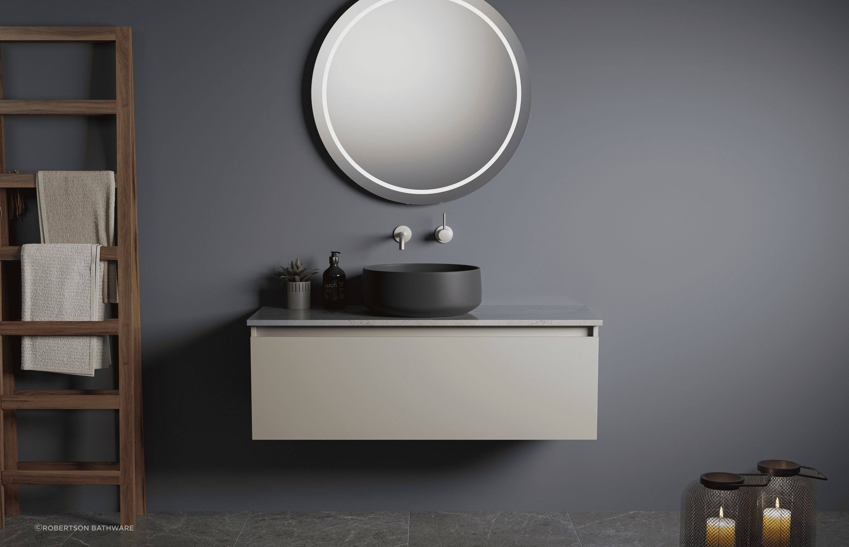 The elegant and sophisticated Elementi Terina II Vanity from Robertson Bathware.