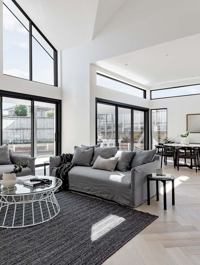 The interior bathes in natural light.