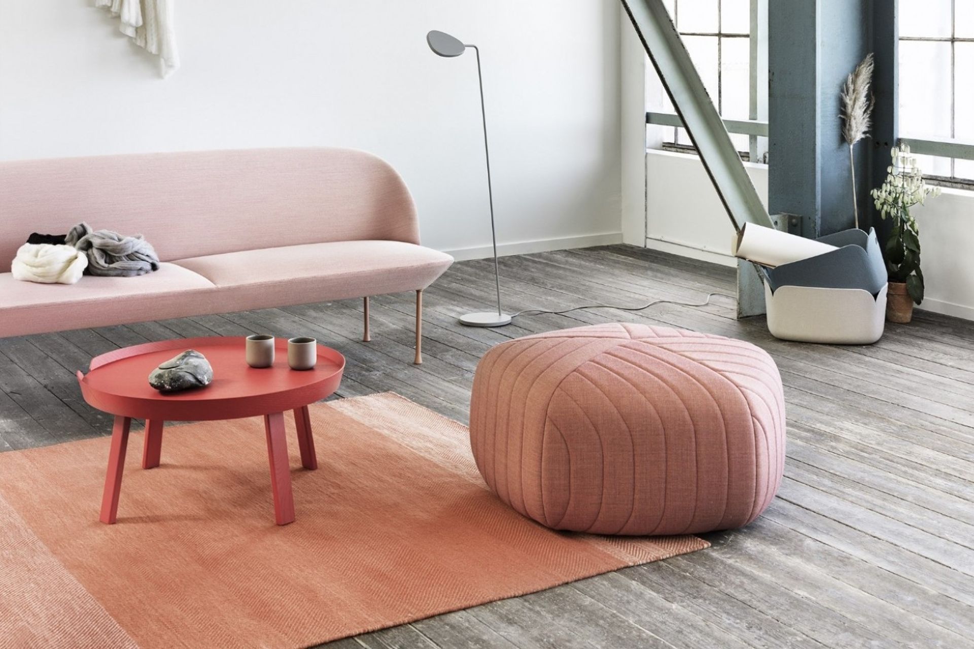 The penta-shaped Five Pouf Small from Bauhaus is an addition that instantly draws the eye.