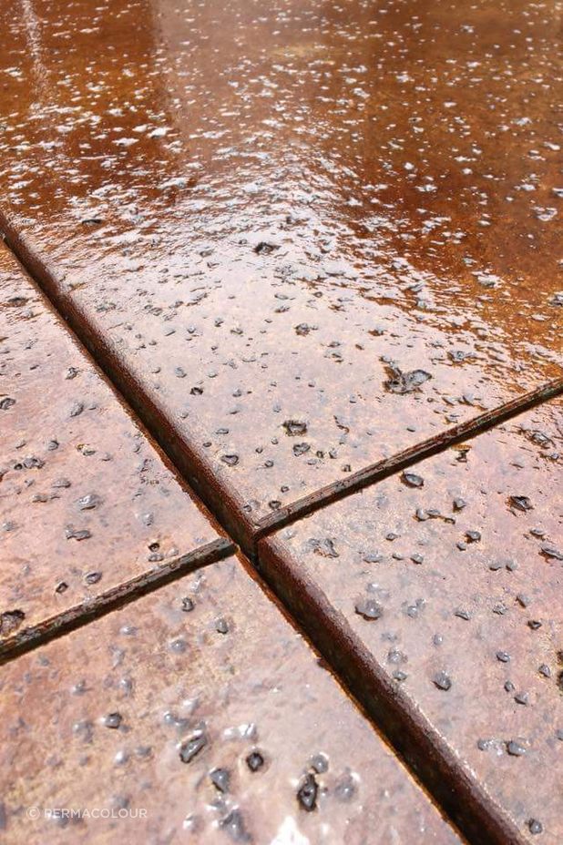 Chemical Stain creates a one-of-a-kind finish unique to the concrete it's applied to.