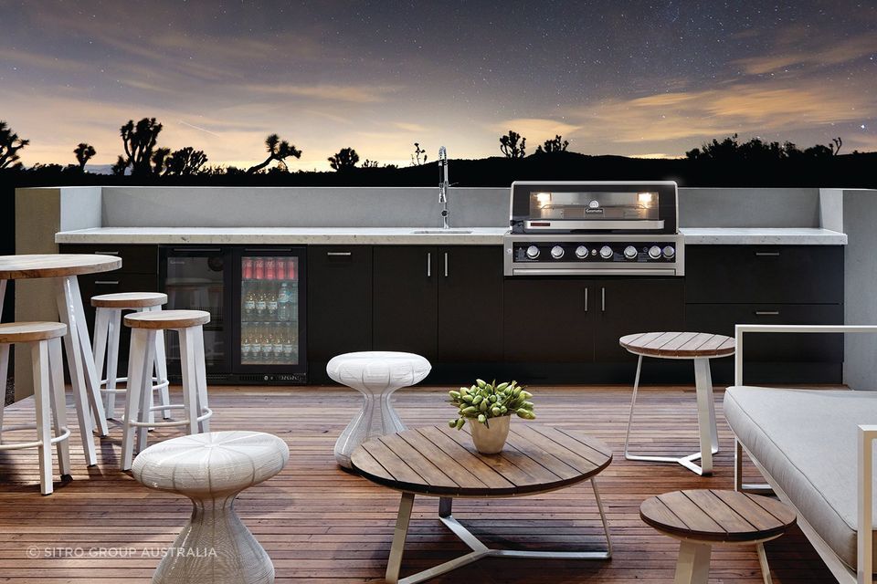 You can build an outdoor kitchen that is as simple or advanced as you need