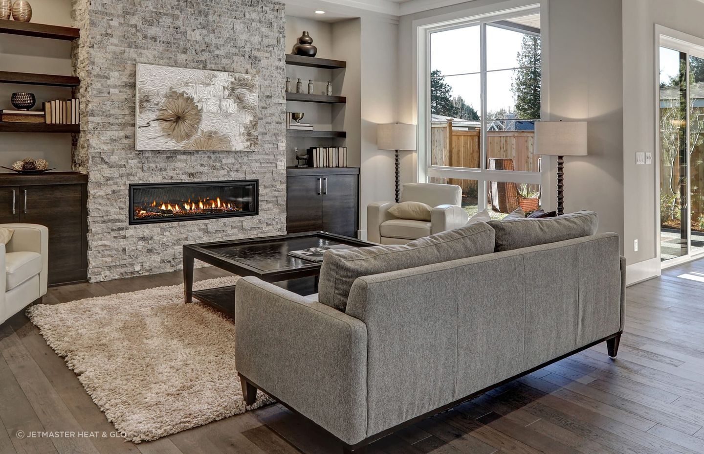 Linear fireplaces are a popular choice for their design versatility – make them the focal point of the room, or position them to provide warmth while being discreet.
