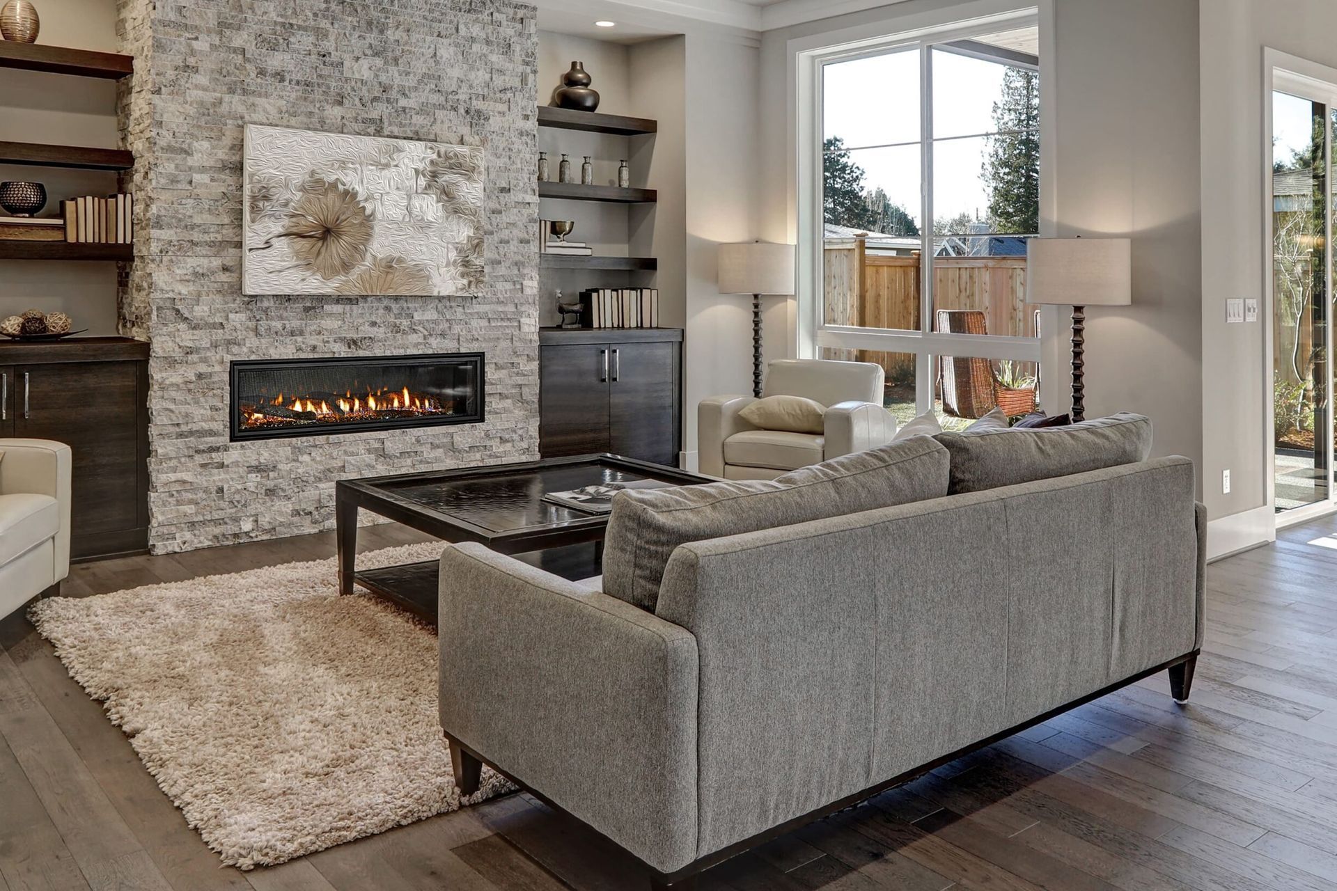 Linear fireplaces are a popular choice for their design versatility – make them the focal point of the room, or position them to provide warmth while being discreet.