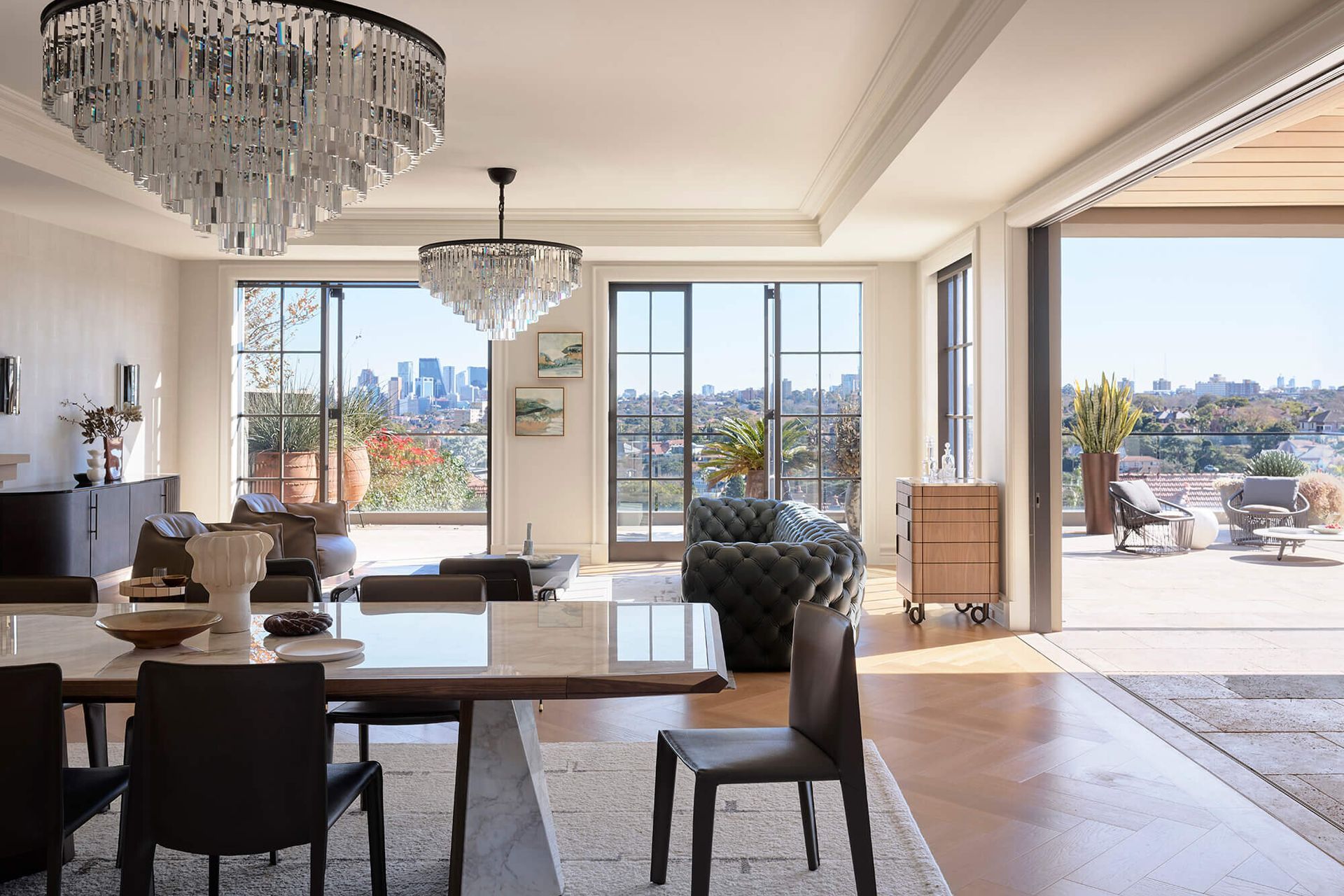 Harbour View House by Studio aem is a sophisticated, luxurious interior design to match gorgeous harbour views | Photography: Anson Smart