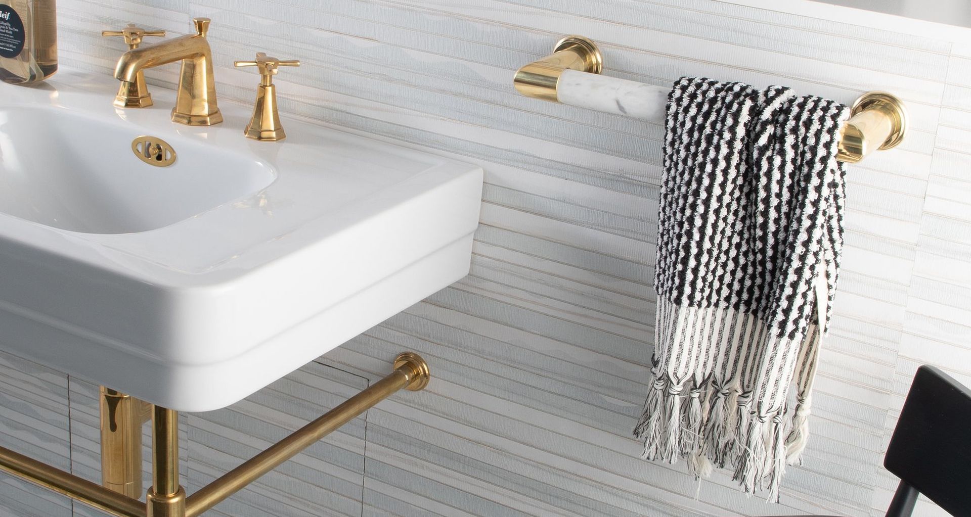 Marble Heated Towel Rails from Hawthorn Hill.