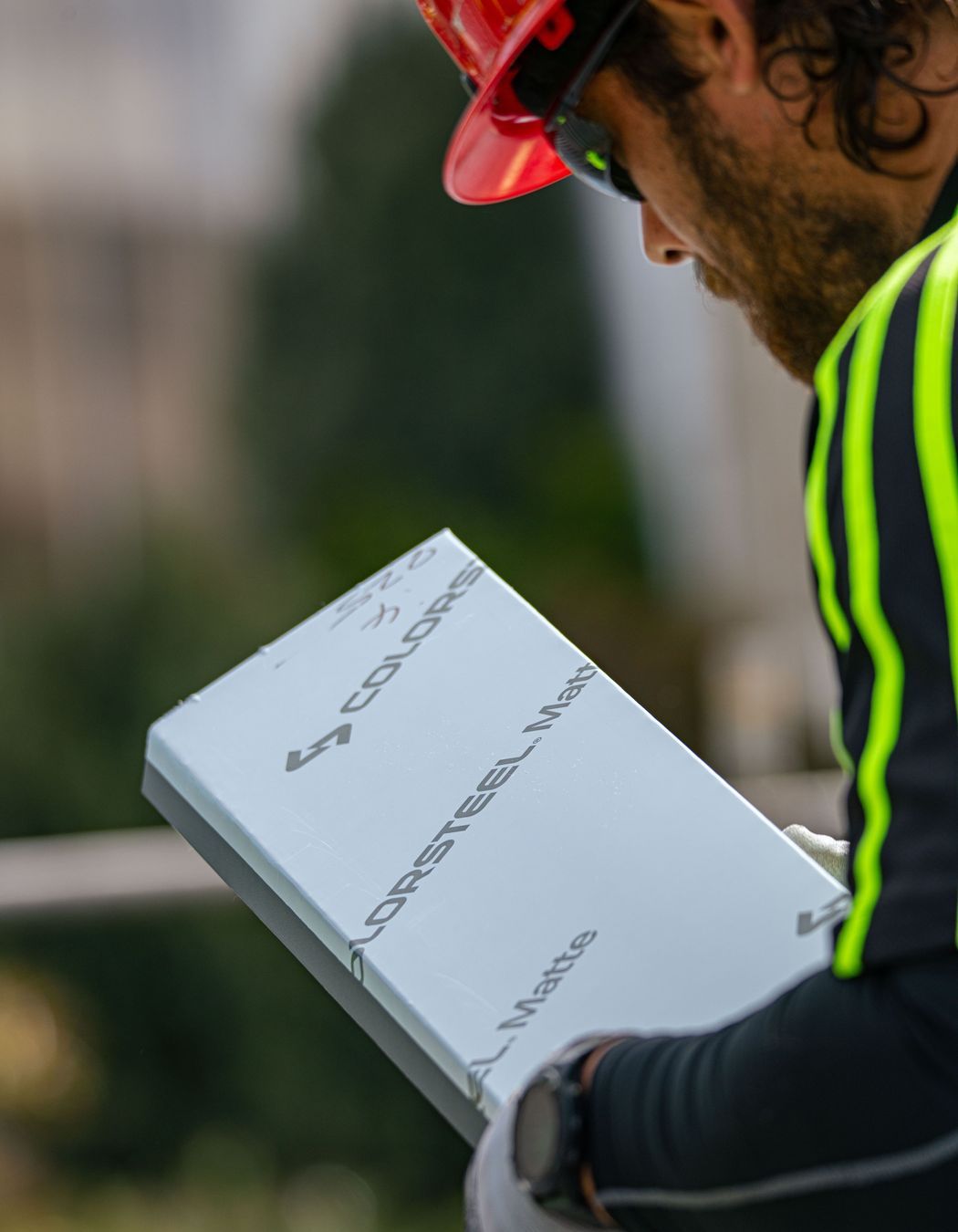 COLORSTEEL sheets are branded to help you ensure the product you specified is genuine.