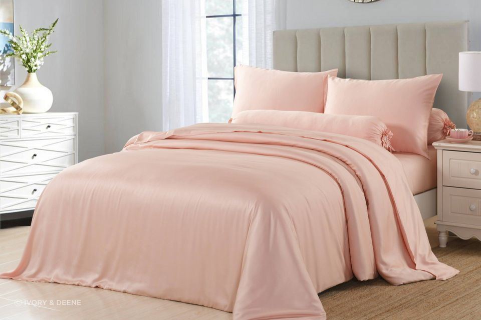 Silky Soft Bamboo Sheet Set - Soft Coral Pink
by Ivory &amp; Deene