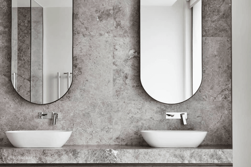 Oval Stone Basin Matte White Justina STB12
By Stonebaths