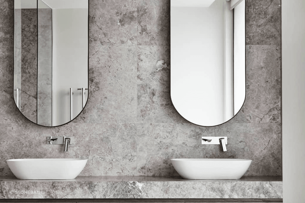 Oval Stone Basin Matte White Justina STB12
By Stonebaths