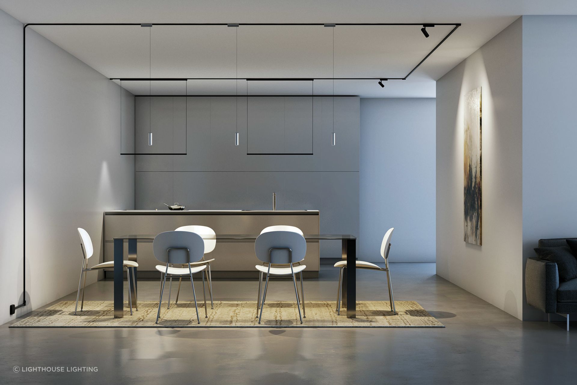 Multi-functional lighting at its best with the Ink Lighting System.
