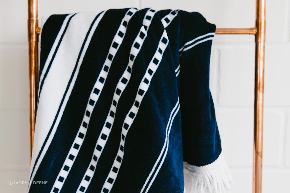 Round Beach Towel/Picnic Blanket - Oceans
by Ivory &amp; Deene