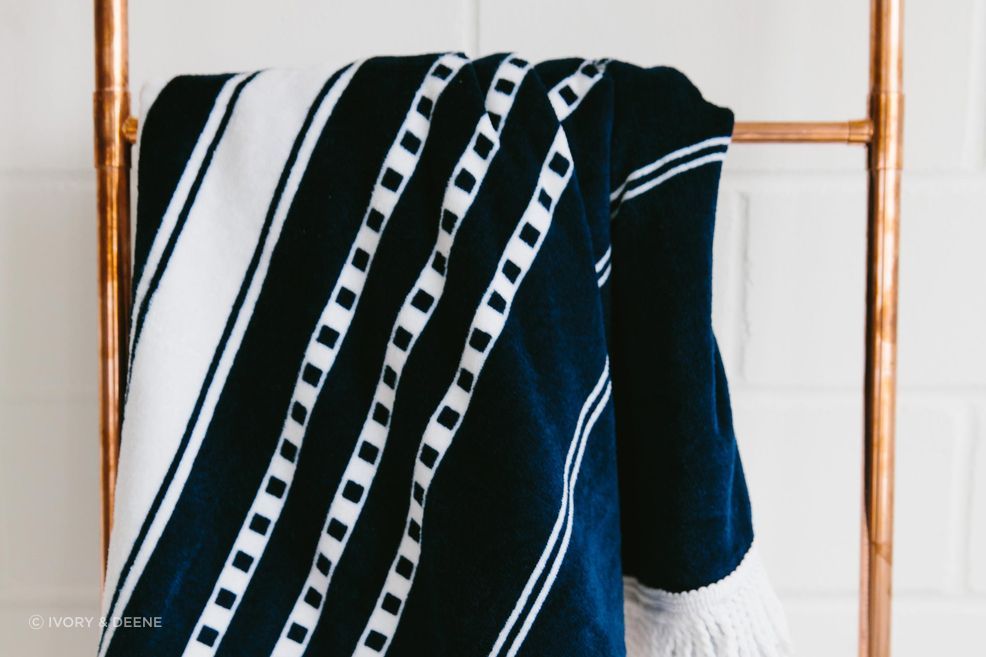 Round Beach Towel/Picnic Blanket - Oceans
by Ivory &amp; Deene