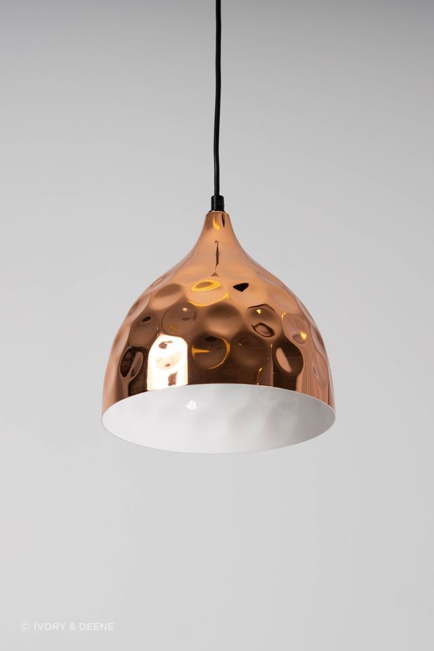 Nora Pendant Light - Hammered Copper
by Ivory &amp; Deene