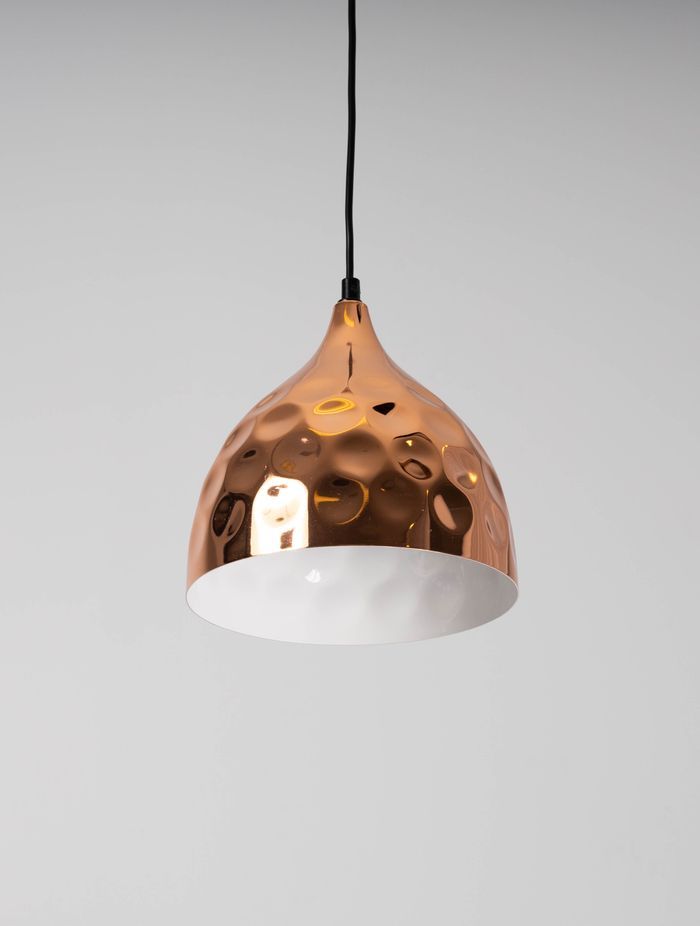 Nora Pendant Light - Hammered Copper
by Ivory & Deene