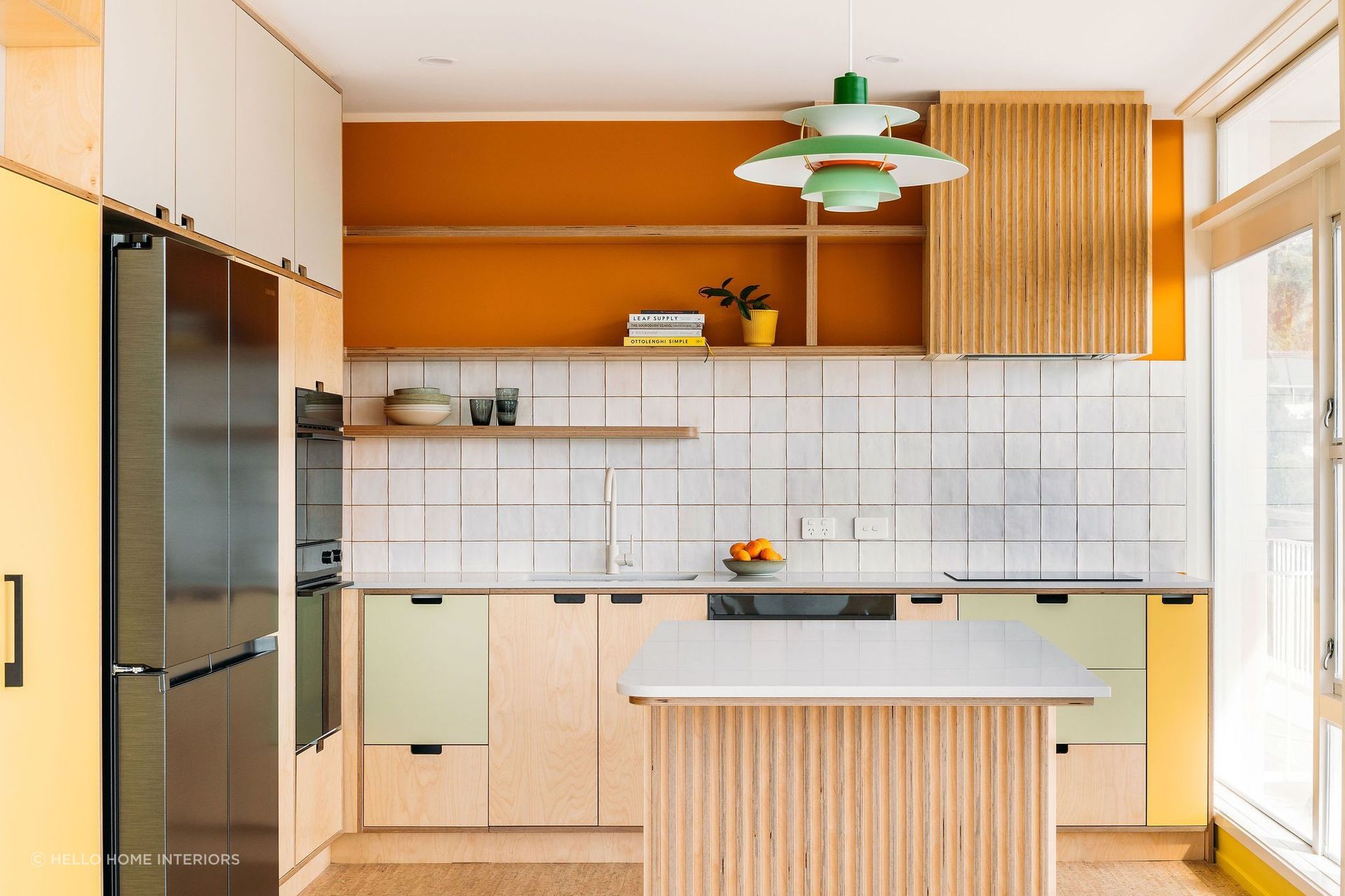 A beautiful example of a warm colour scheme in this iconic residence in Wellington. | Photography: Anna Briggs
