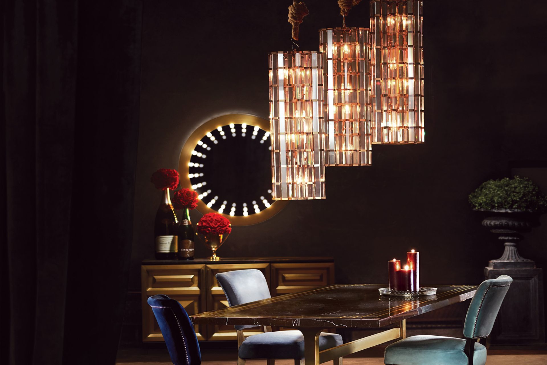 A stunning example like the Inception Mirror by Timothy Oulton can be a statement piece in its own right.