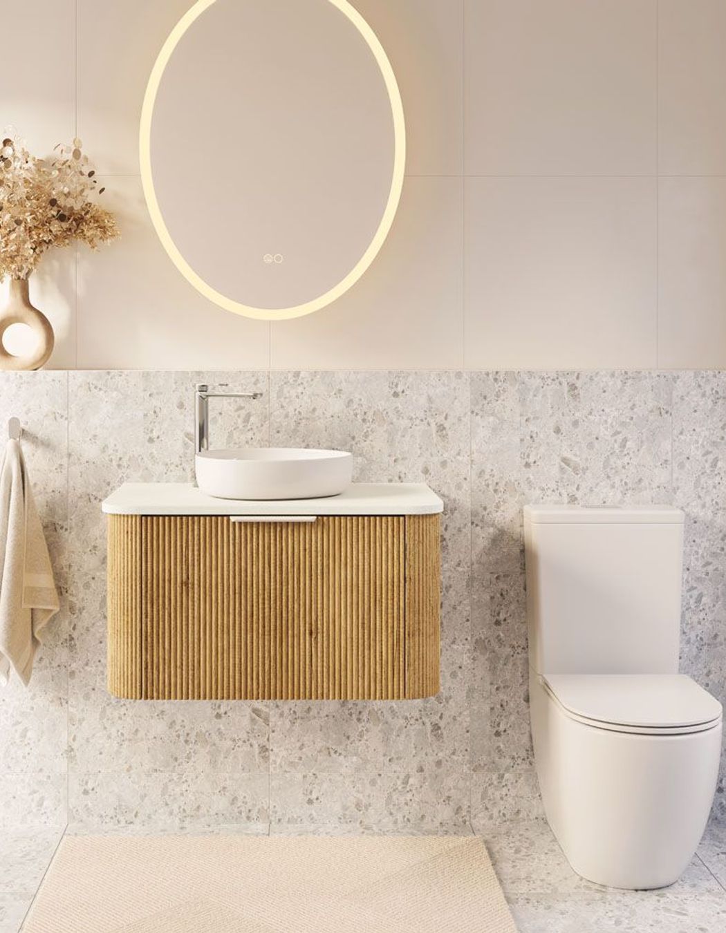 Available in both P-Trap and S-Trap configurations, the stylish Joli Tornado Flush Back-to-Wall Toilet Suite from Fienza.