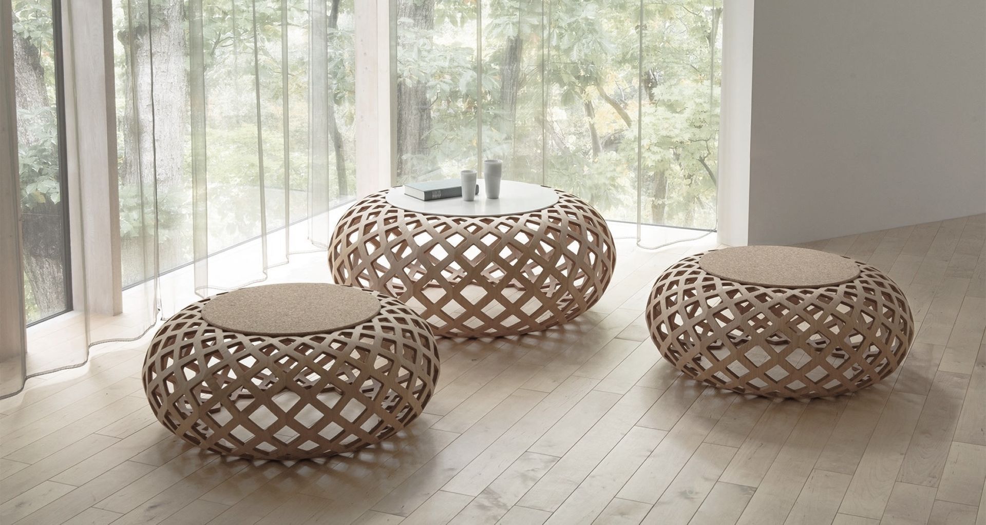 The Kina Lux Ottoman by CondeHouse from Matisse.