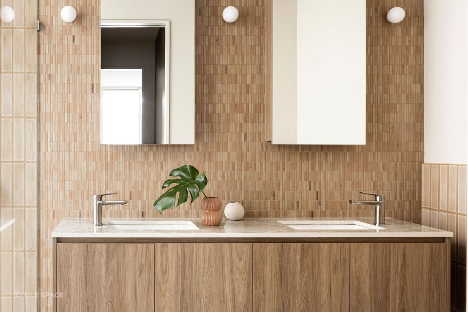 Tiles with a low water absorption rate are ideal for wet areas.