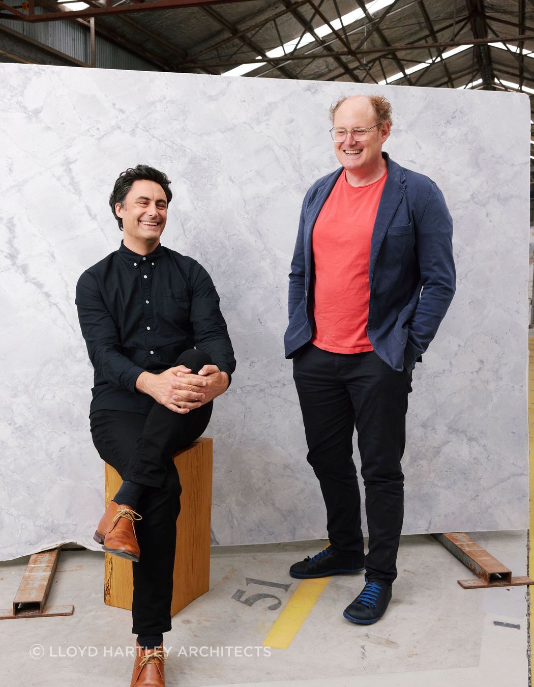 Architects Ben Lloyd and Mike Hartley.