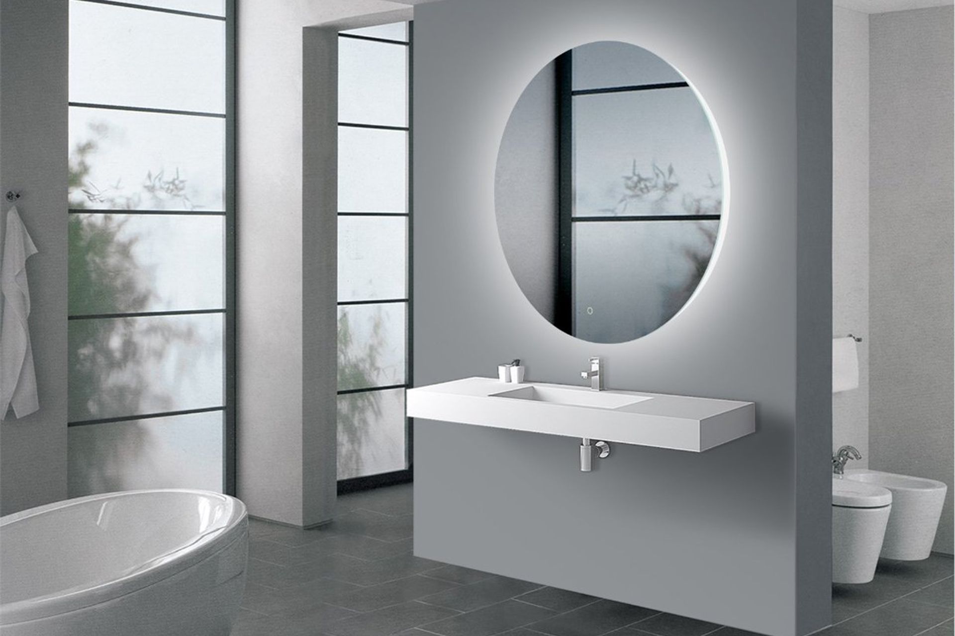 Round LED Mirror LM-LED-R1-9090
By Aquaperla