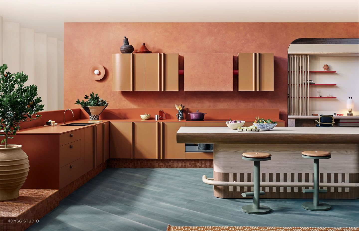 An artistic approach in more ways than one in this spectacular kitchen in Melbourne. | Photography: Derek Swalwell