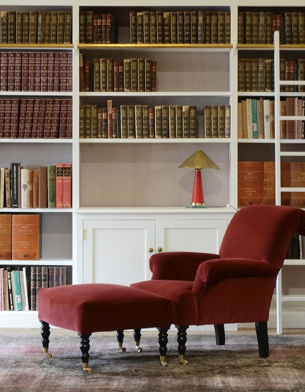Organisation is fundamental to good styling, seen here with the Library Bookcase from John Stephens &amp; Co.