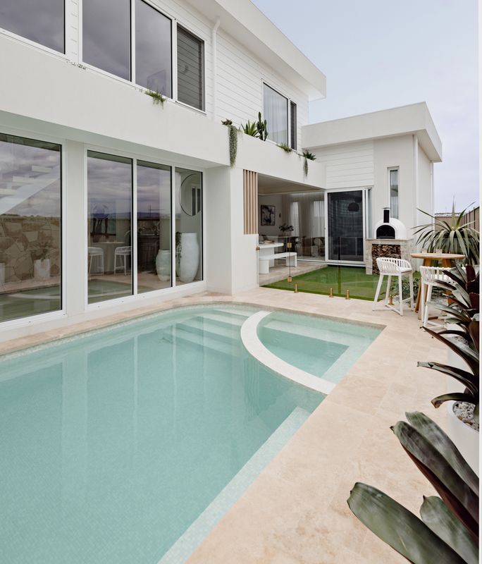 Breathe life into your outdoor entertainment area with Amber's stunning tiles and pavers