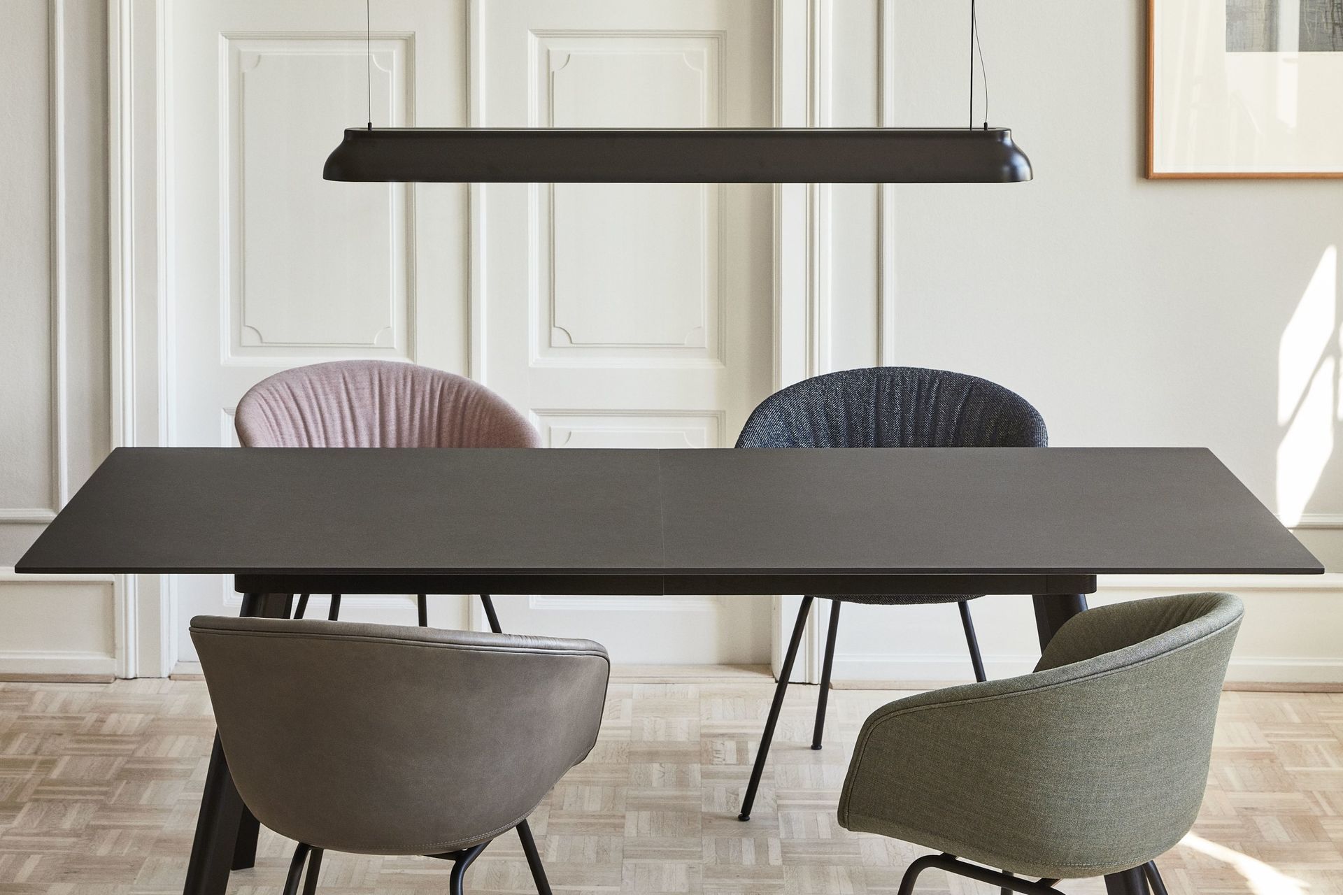 This PC Linear Light by Hay shows how sleek dining room lights can be.