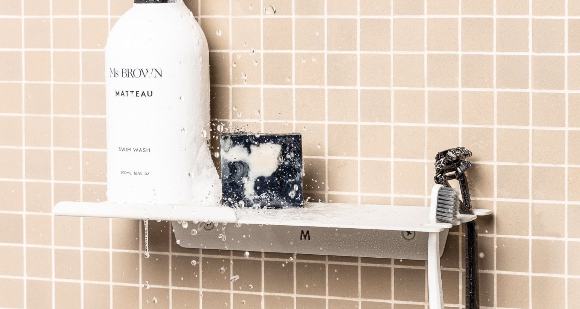 The Fold Shower Shelf.