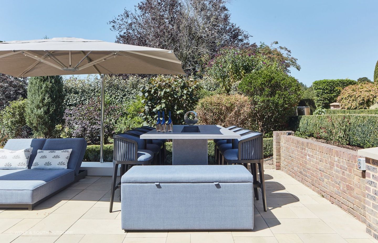 The practical and stylish Azur Storage Ottoman by Coco Wolf from Wolf &amp; South.